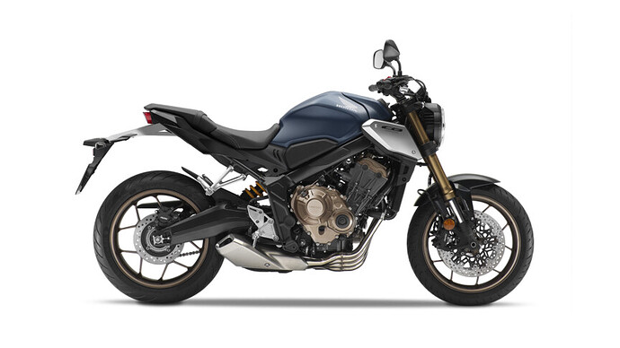 Honda CB650R Azul Jeans mate metalizado PB-417M